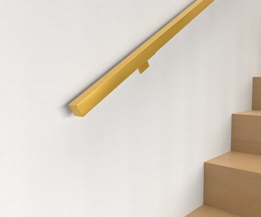 Smart Gold Series Metal Wall Rail - Gold