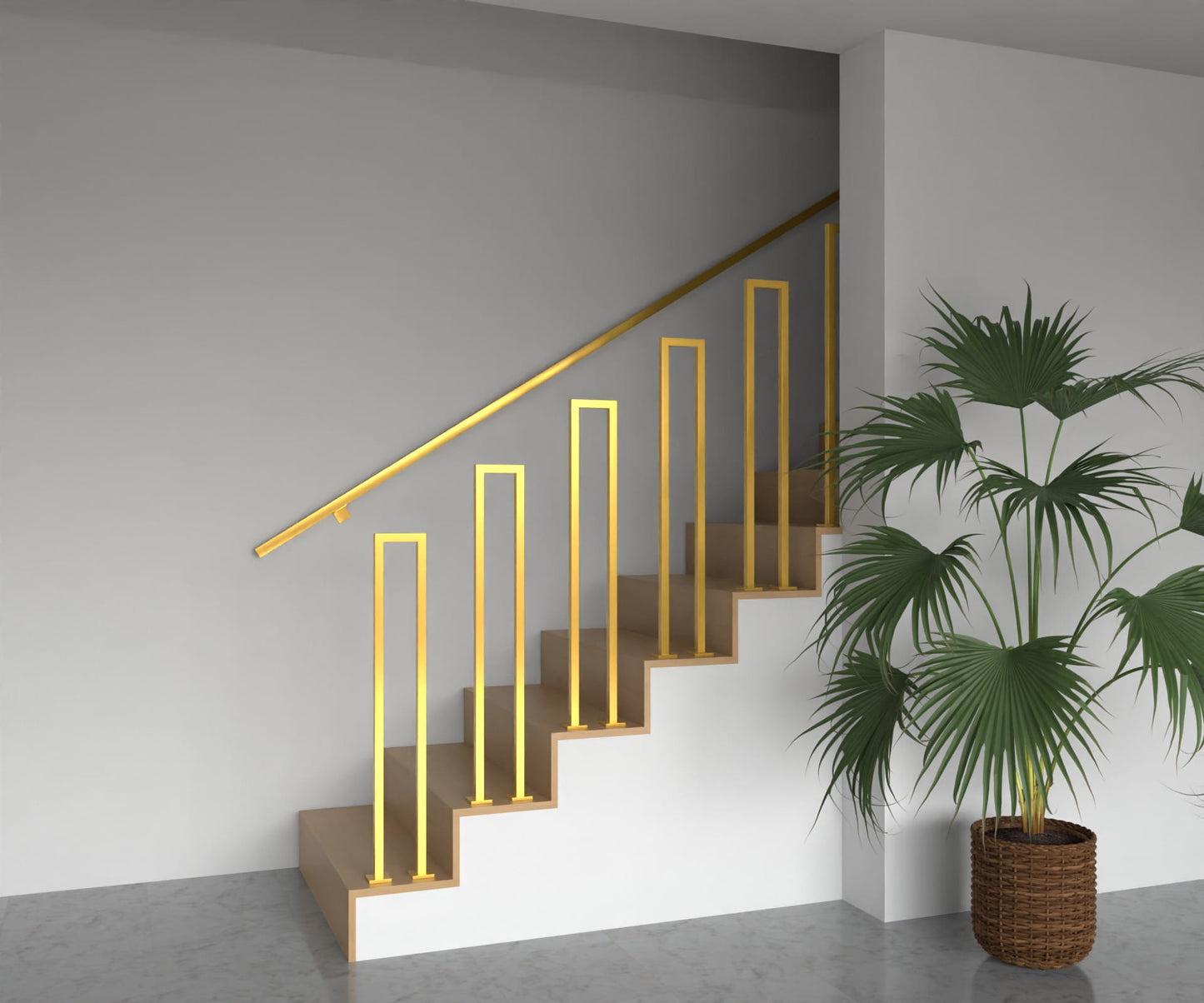 Metal balustrade U Gold series - Adjustable