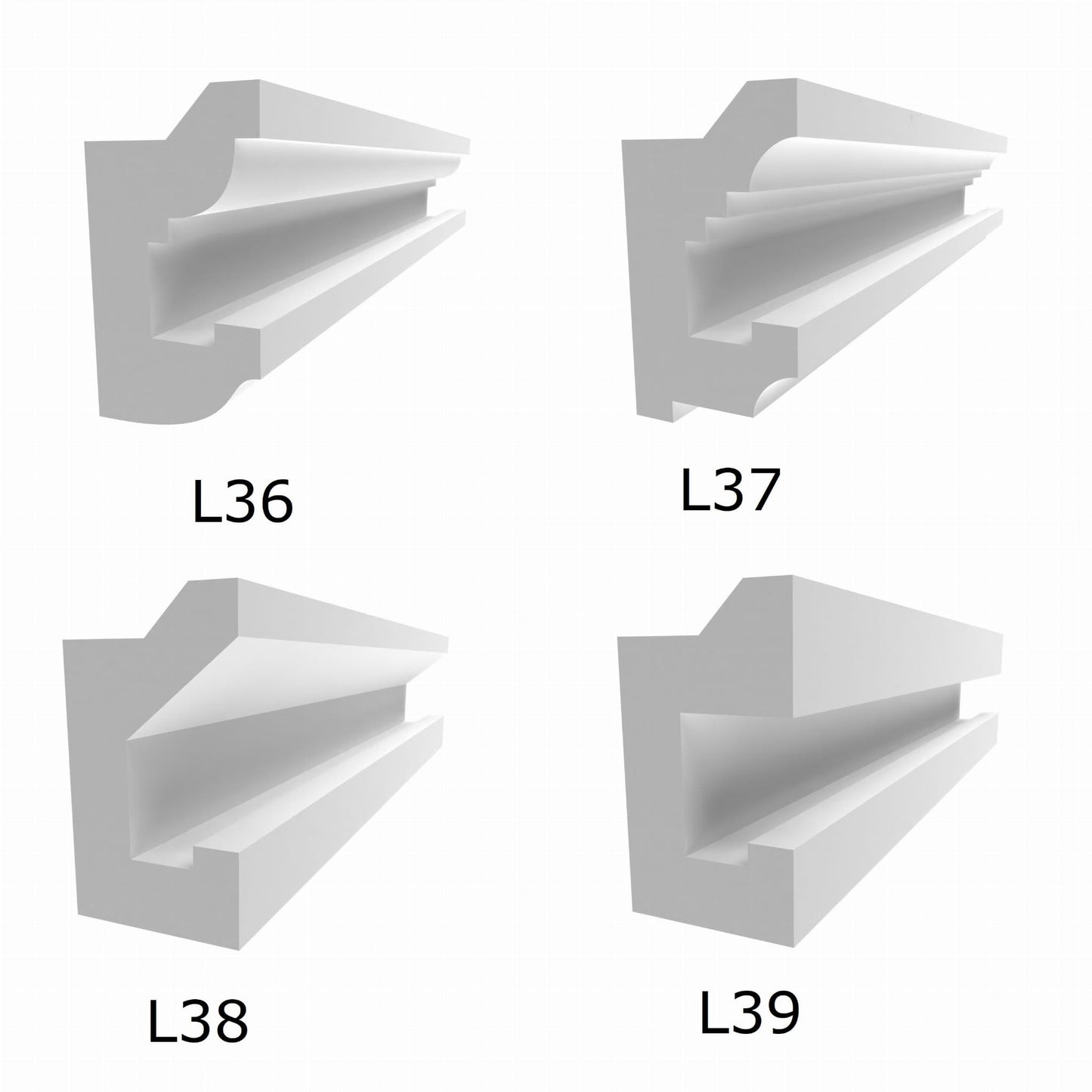 Led-Wandbeleuchtung Gesims L-Serie