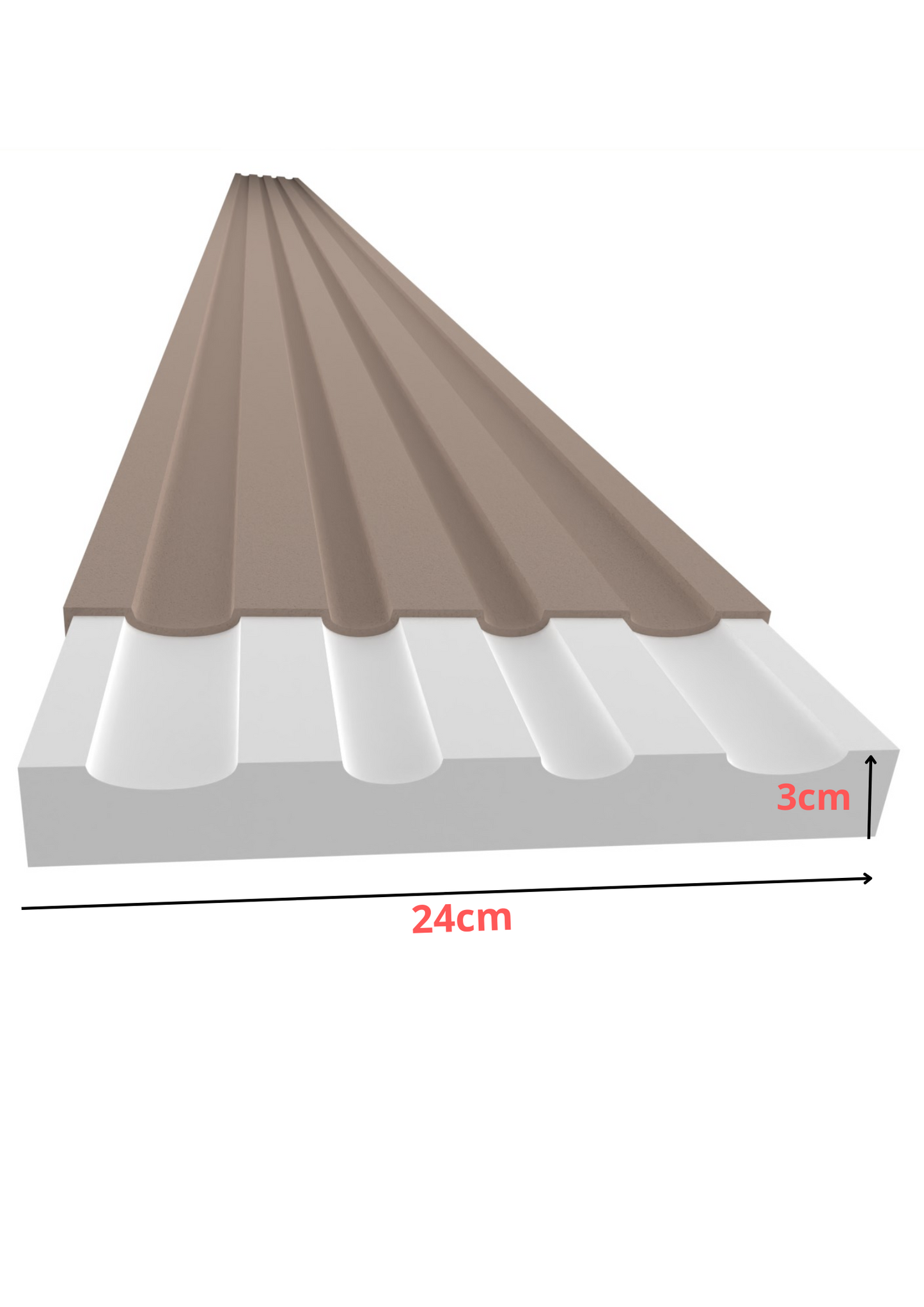 PE6P-beschichtete Fassadenlamelle