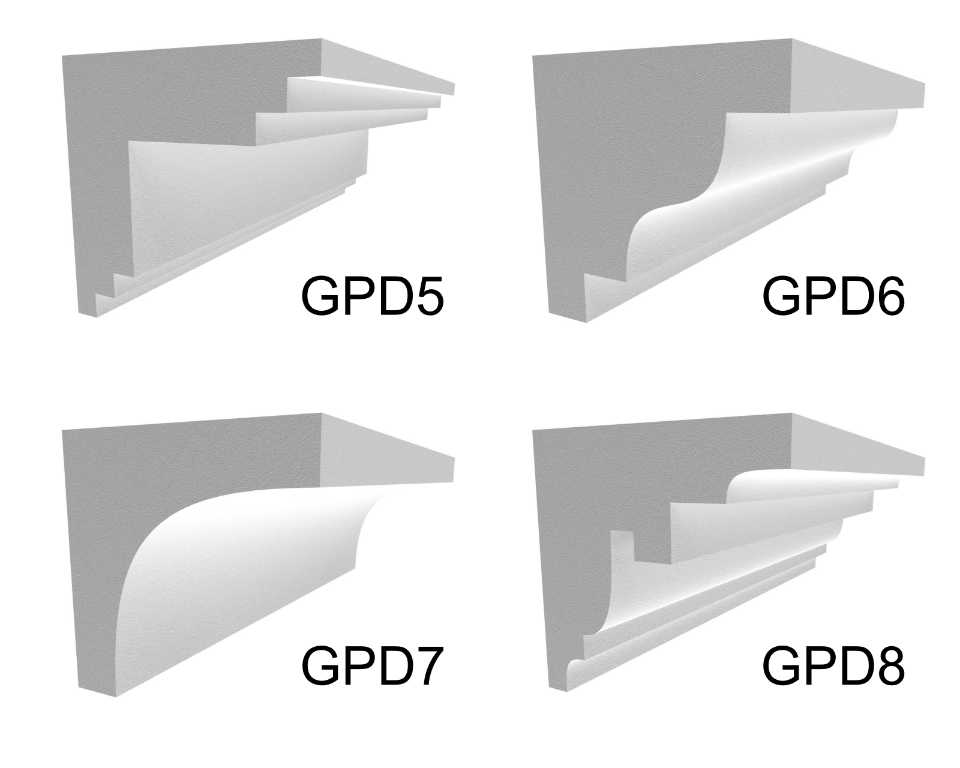 Cornices for the Roof - Coated Crown Cornices