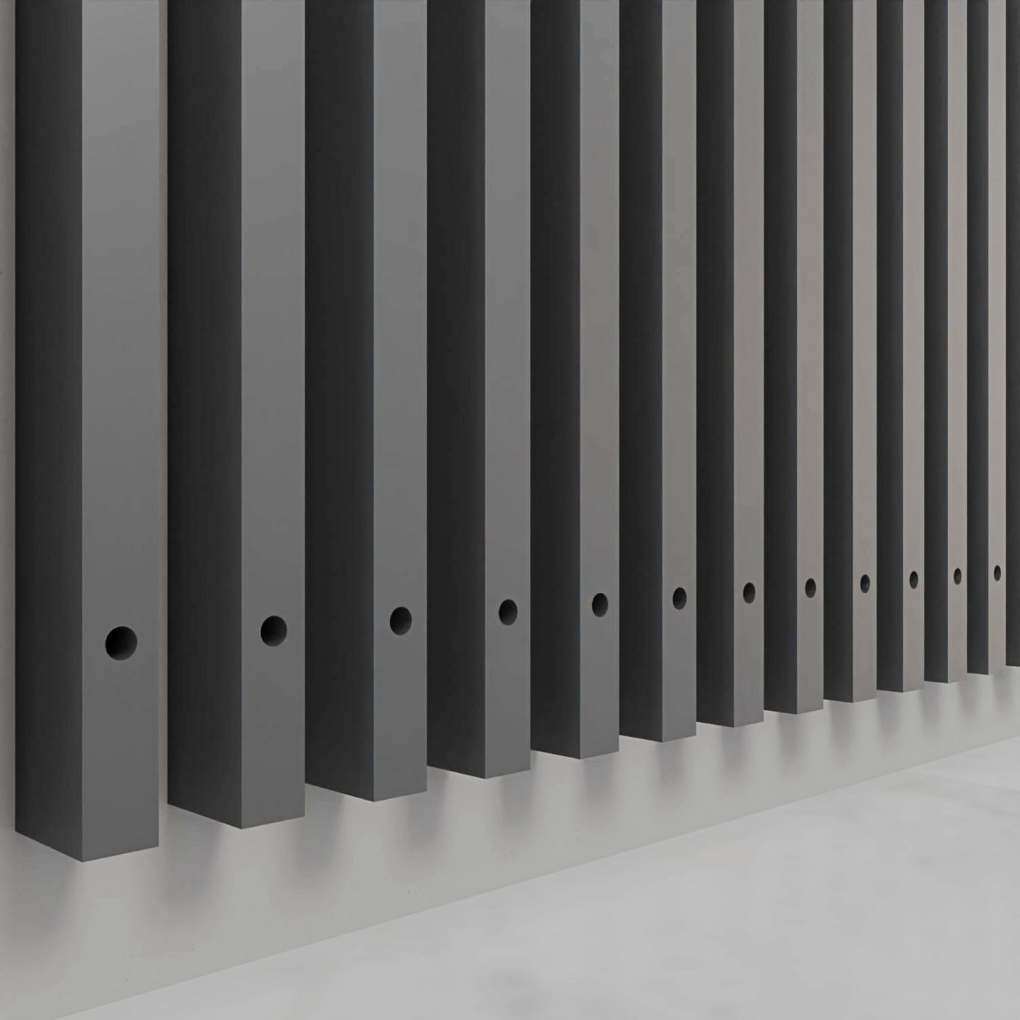 External aluminum slats