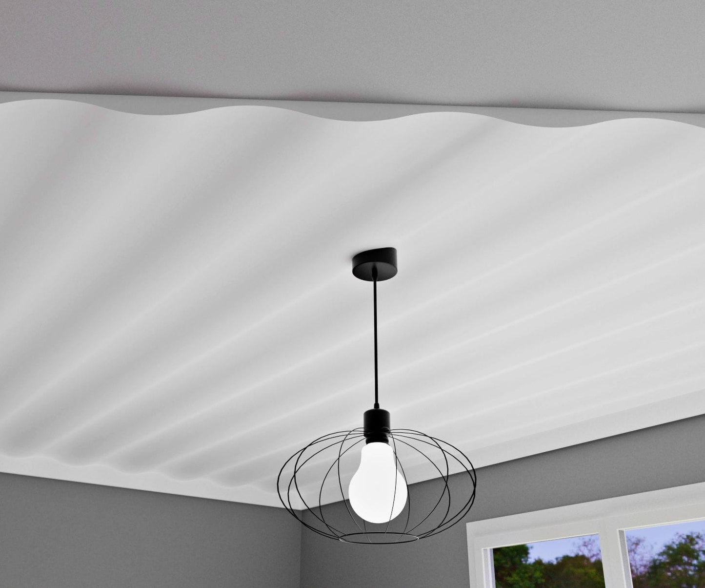 60/200 cm Ceiling Panel 3 D XPS Modern 4