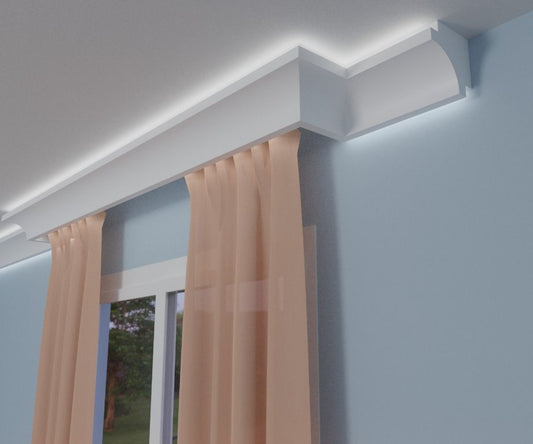 Curtain rod cover - Series 2L2 / XPS cornice