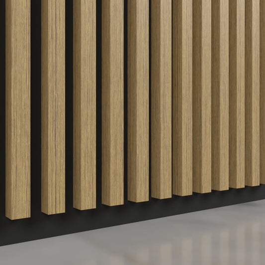 Wall/ceiling laths S Series American Oak 1.9/1.9 cm