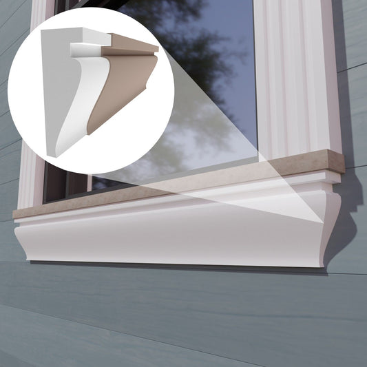 Window sills - Window sill strip/Coated façade profile