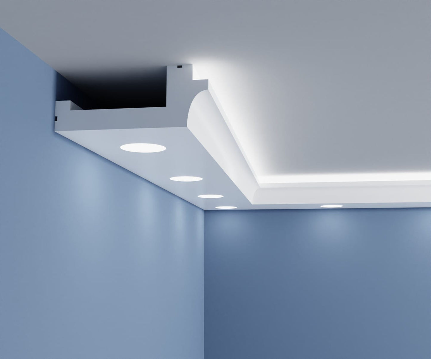 Spot-Halogendecke mit LED HN1