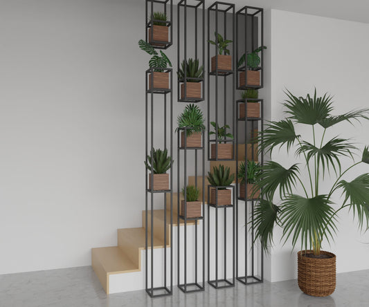 Metal partition wall / modular flowerbeds Inspiration series