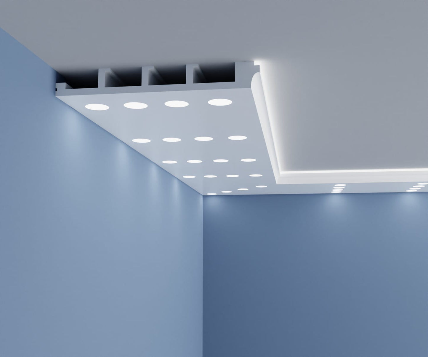 Halogen spotlight ceiling with led HN1 - 4