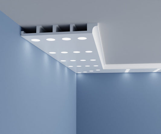 Rectangular halogen ceiling with led spotlight HN01 - 4