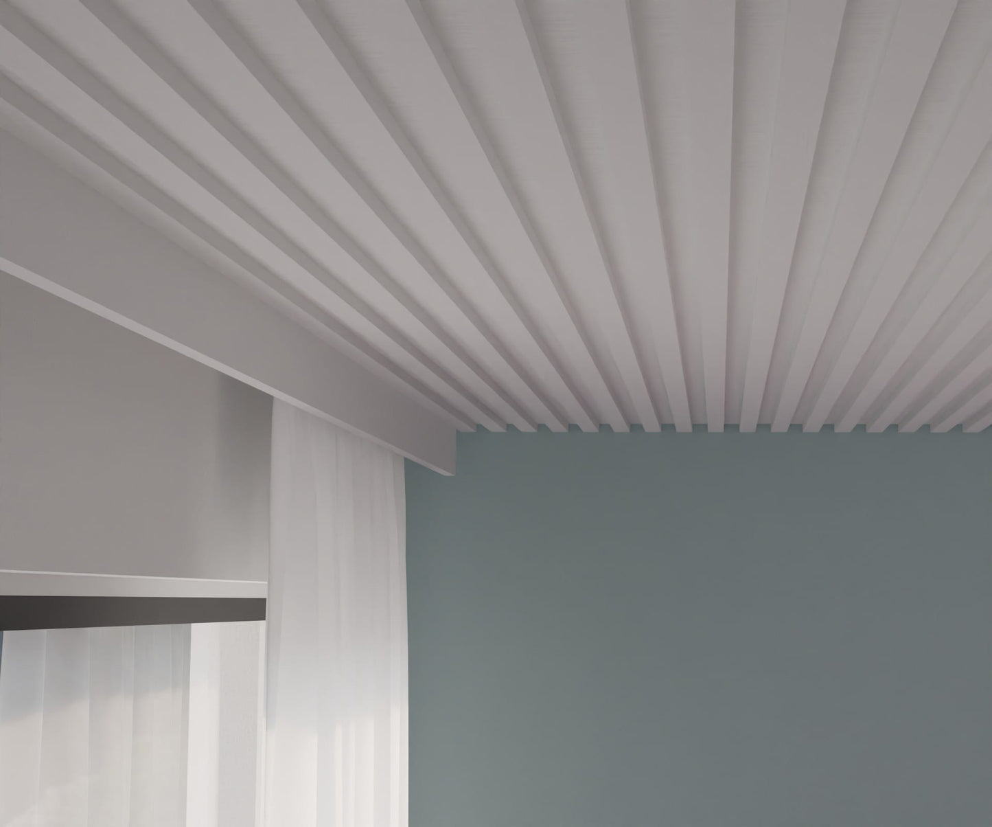 60/200 cm 3 D XPS Modern 1 Lamella Ceiling Panel