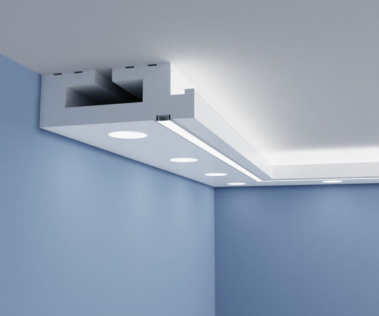 Plafond halogène avec profil LED GLED12-1 