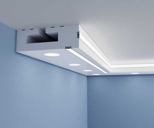 Plafond halogène avec profil LED GLED0-2