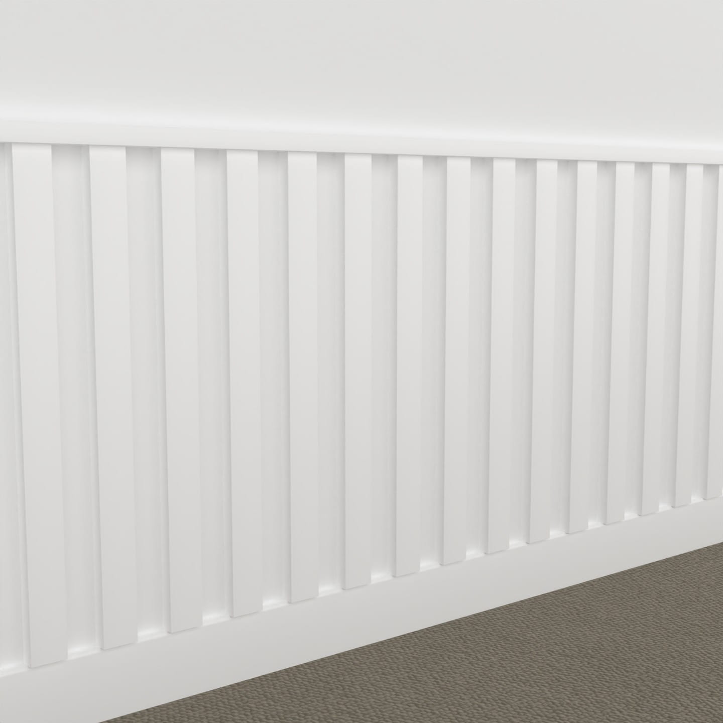 Laminate panelling Long Series White